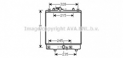AVA QUALITY COOLING ol2542 -  Радиатор, охлаждение двигателя